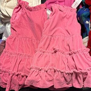 Janie and Jack Pink Ruffle Dress velvet